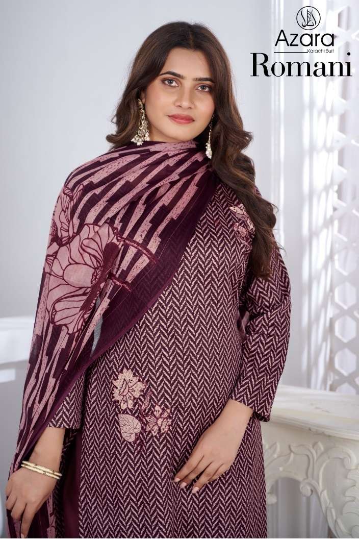 Radhika Fashion Romani Jam Cotton Fancy Embroidery Designer Salwar Suit