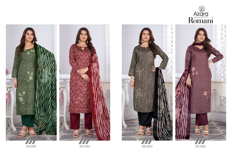 Radhika Fashion Romani Jam Cotton Fancy Embroidery Designer Salwar Suit