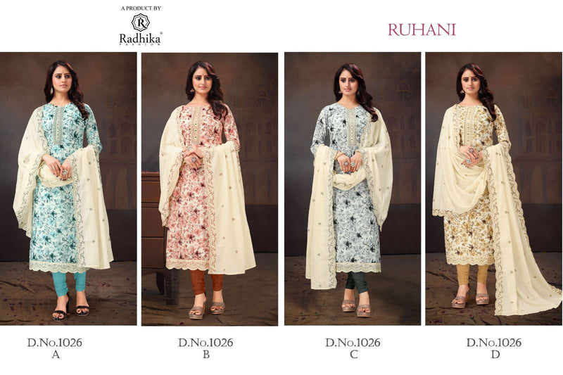 Radhika Fashion Ruhani Cotton Designer Print Fancy Salwar Suit