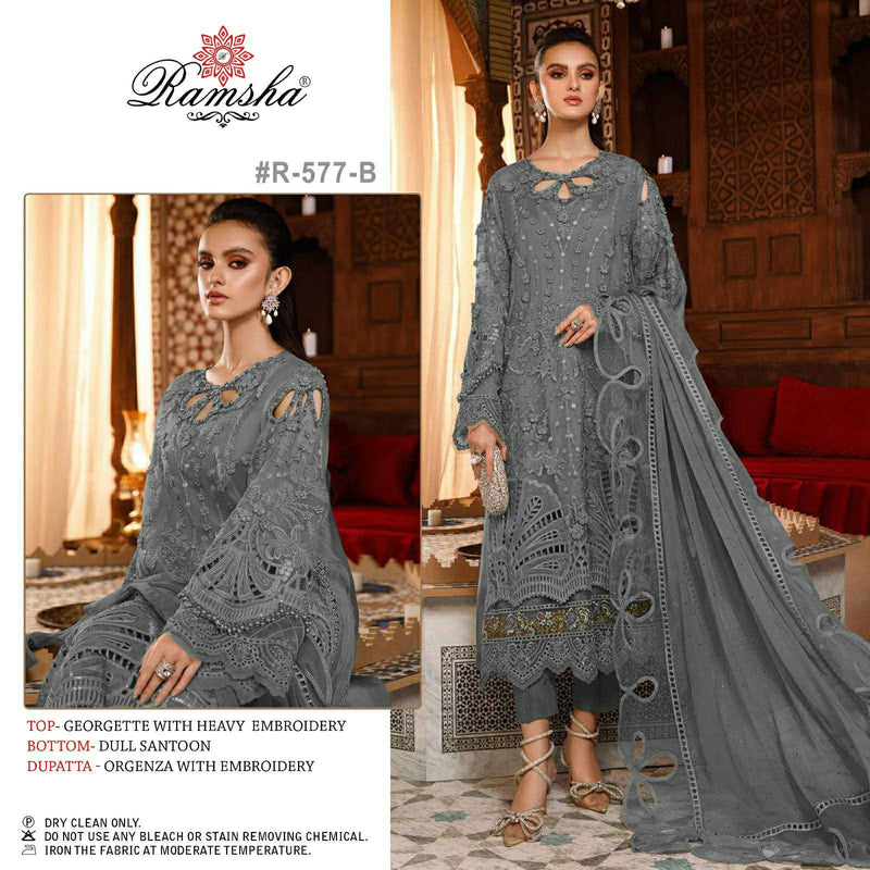Ramsha 577 Nx Designer Pakistani Dress Material Supplier