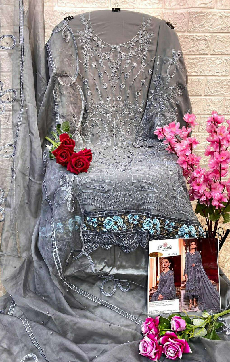 Ramsha 577 Nx Designer Pakistani Dress Material Supplier