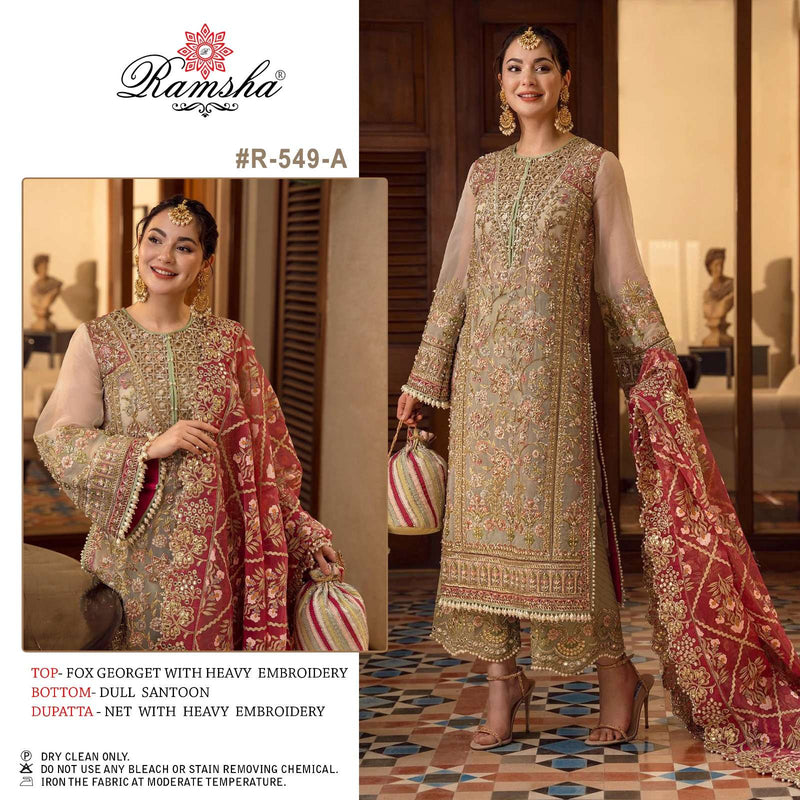 Ramsha Present By R-549 Nx Latest Designer Pakistani Salwar Kameez