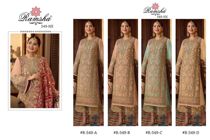 Ramsha Present By R-549 Nx Latest Designer Pakistani Salwar Kameez