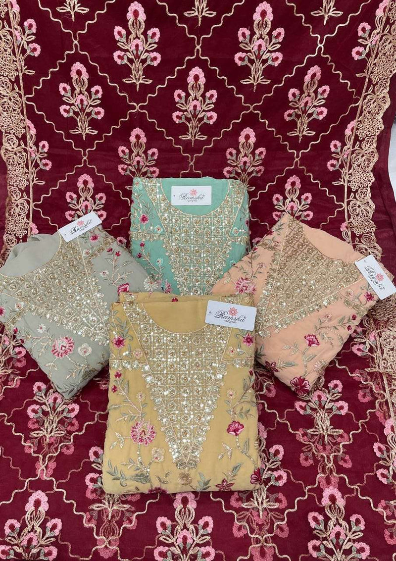 Ramsha Present By R-549 Nx Latest Designer Pakistani Salwar Kameez