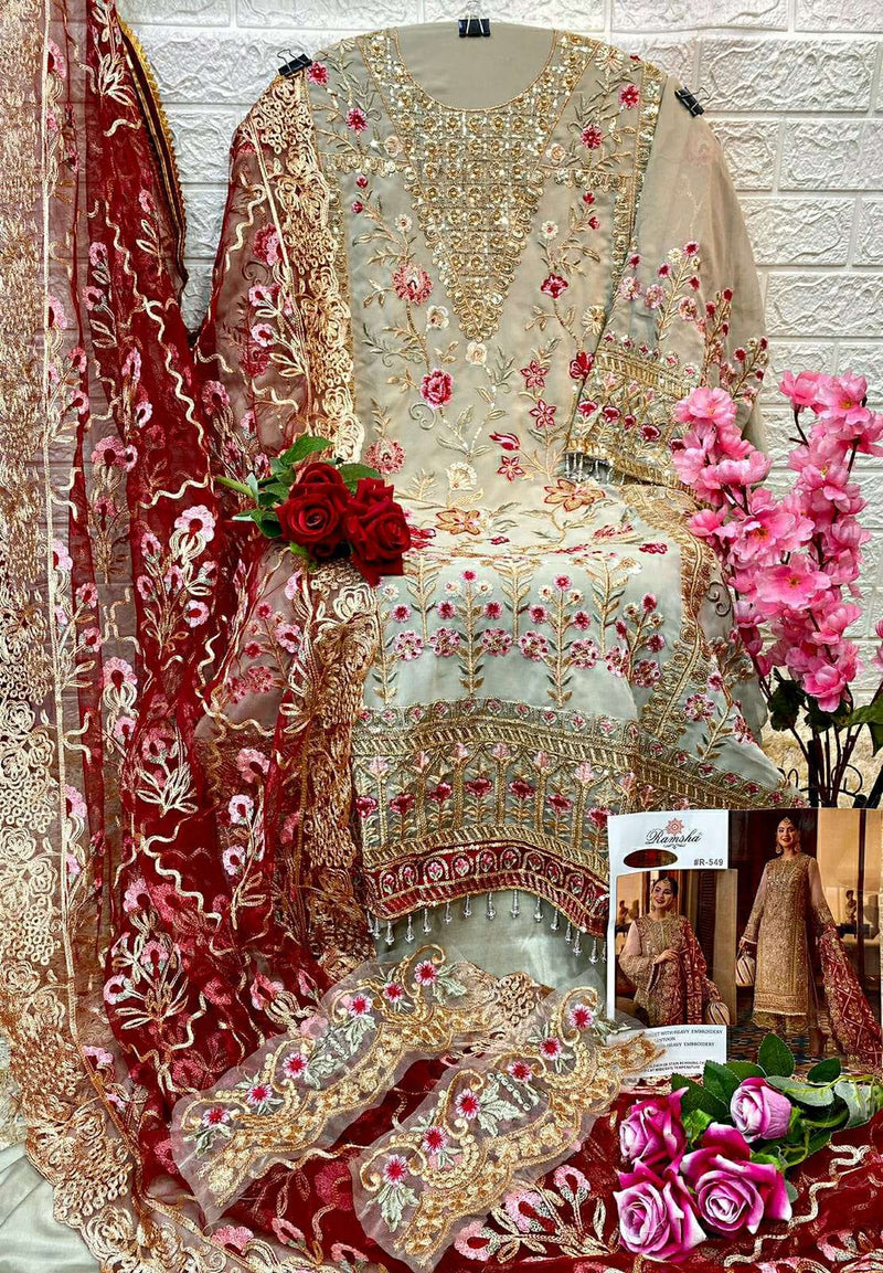 Ramsha Present By R-549 Nx Latest Designer Pakistani Salwar Kameez