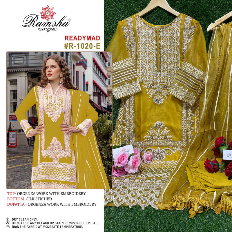 Ramsha R 1020 Beautiful Readymade Pakistani Salwar Kameez