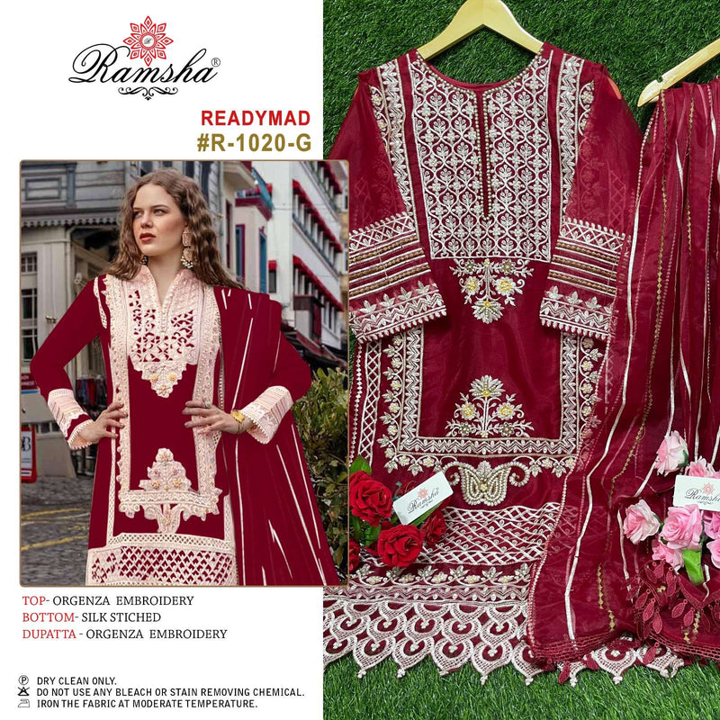 Ramsha R 1020 Beautiful Readymade Pakistani Salwar Kameez