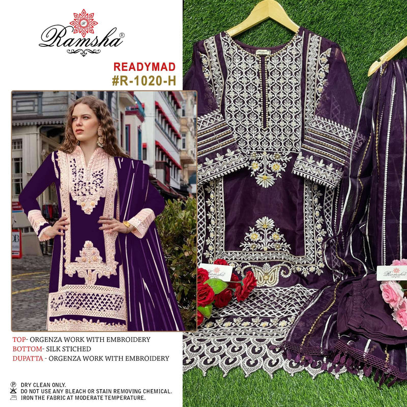 Ramsha R 1020 Beautiful Readymade Pakistani Salwar Kameez
