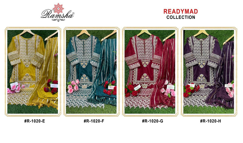 Ramsha R 1020 Beautiful Readymade Pakistani Salwar Kameez