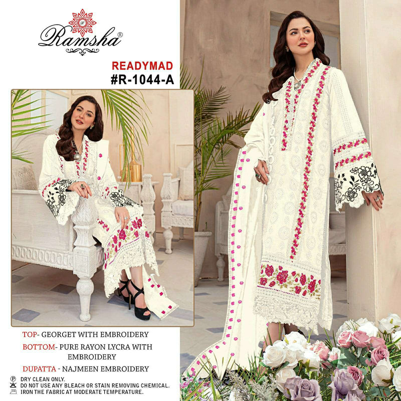 Ramsha R 1044 Beautiful Work Pakistani Readymade Salwar Kameez
