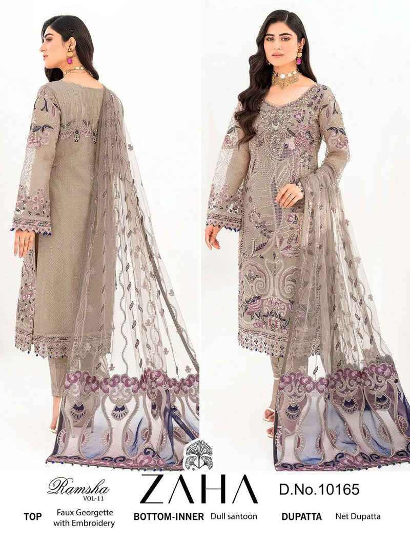 Ramsha Vol 11 By Zaha Designer Work Pakistani Concept Unstitch Salwar Kameez