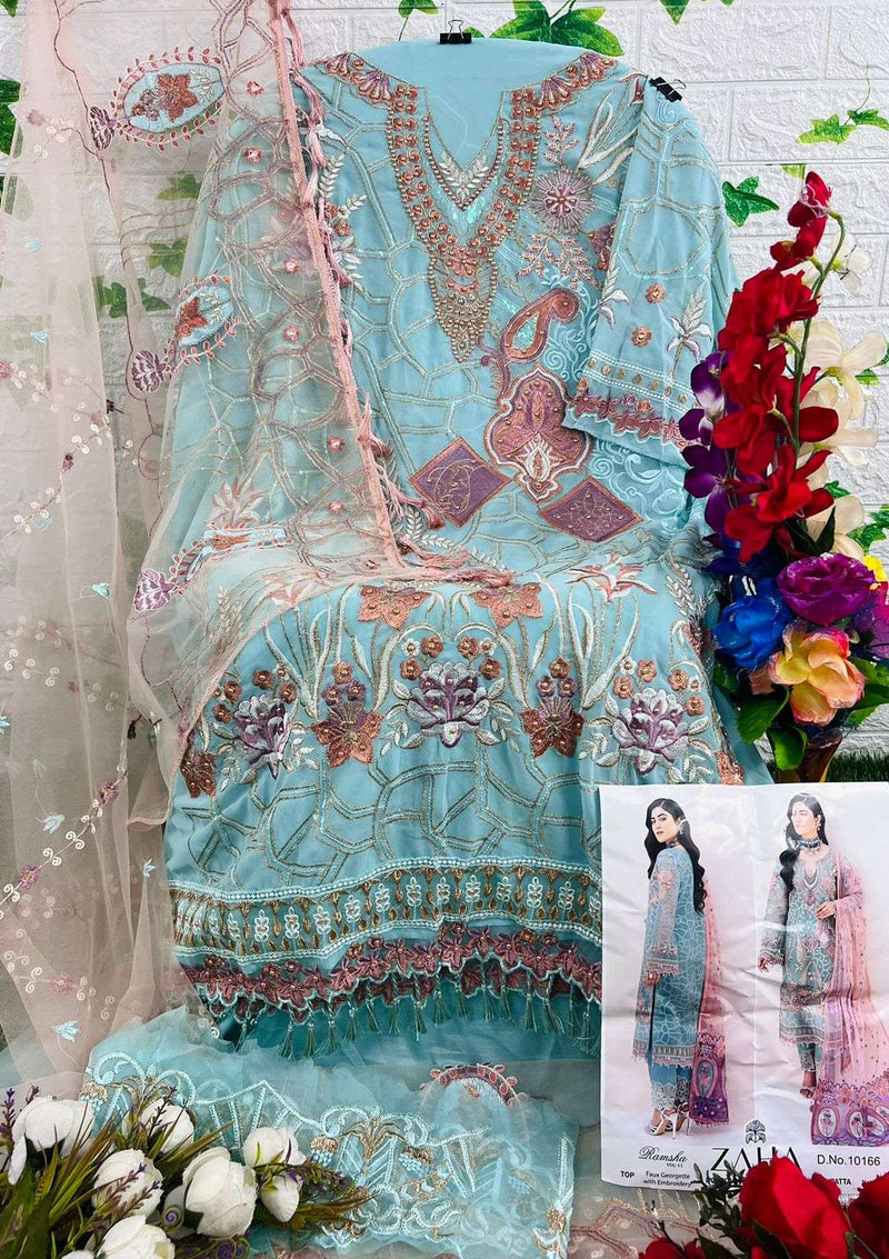 Ramsha Vol 11 By Zaha Designer Work Pakistani Concept Unstitch Salwar Kameez