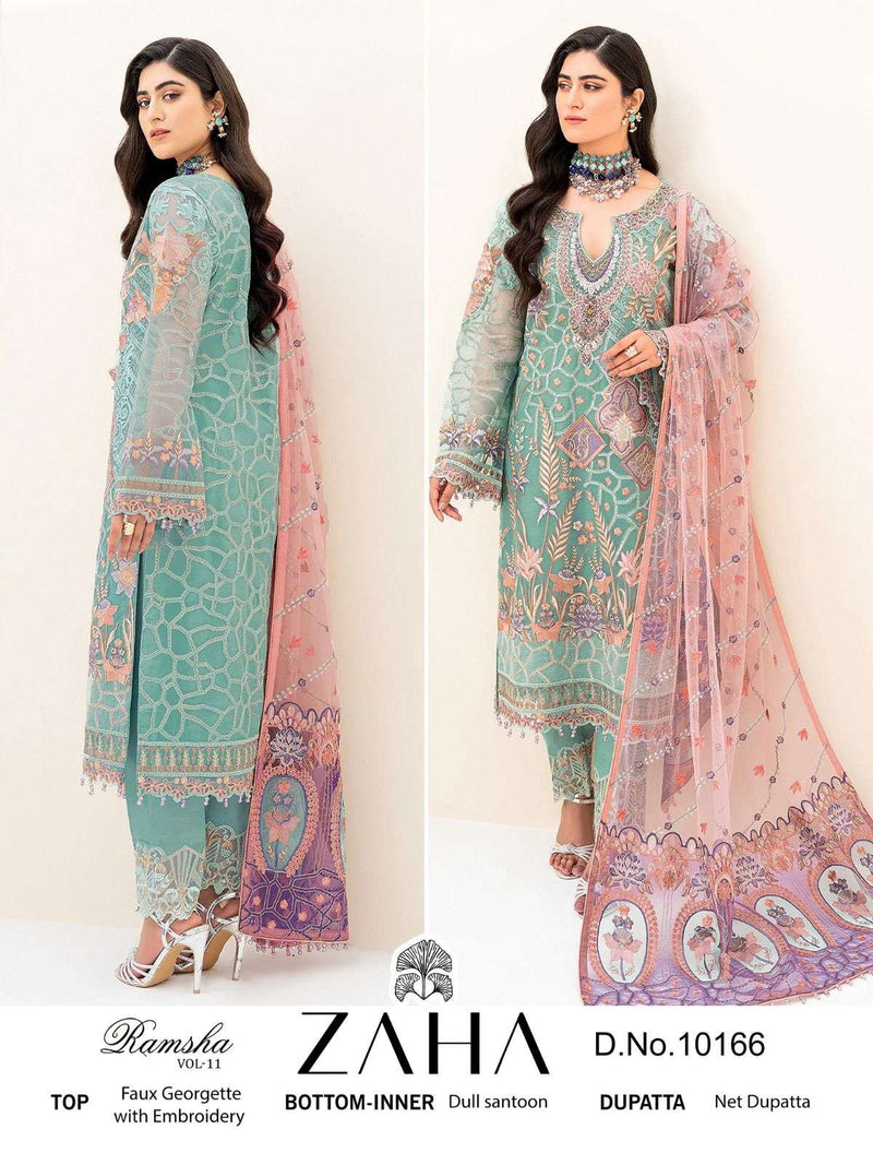 Ramsha Vol 11 By Zaha Designer Work Pakistani Concept Unstitch Salwar Kameez