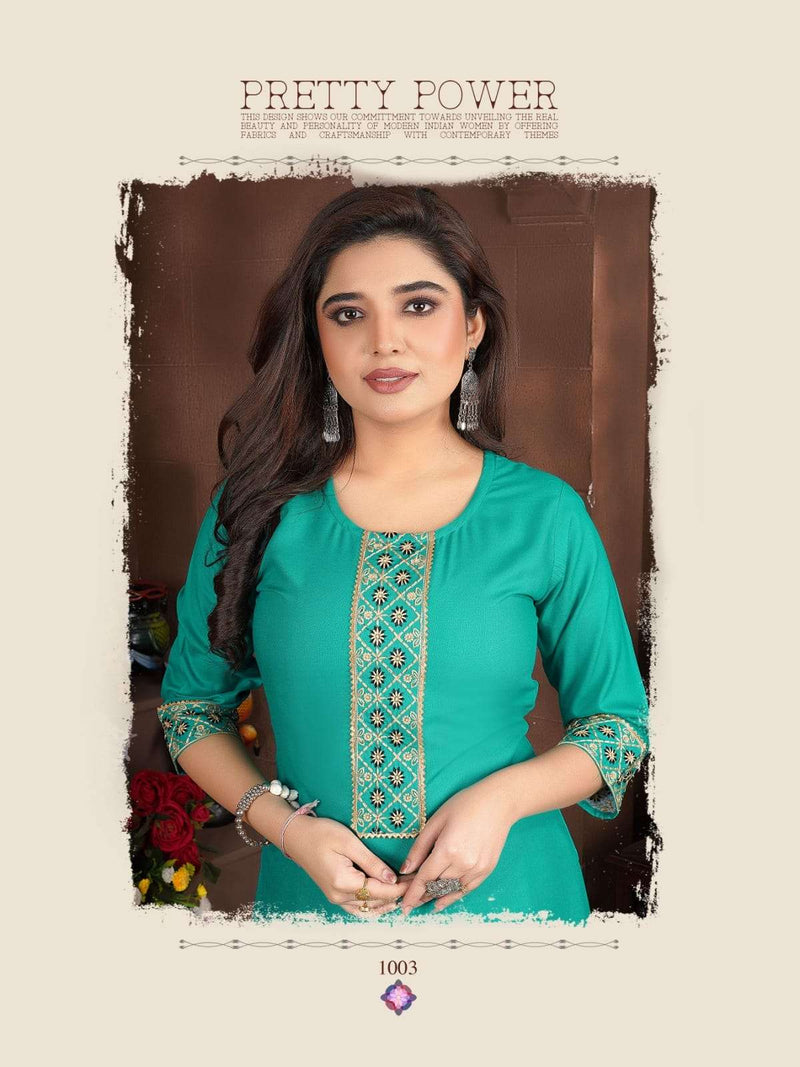 Kitni Rang Rasiya Vol 3 Heavy Rayon Embroidery Work Casual Wear Salwar Kameez