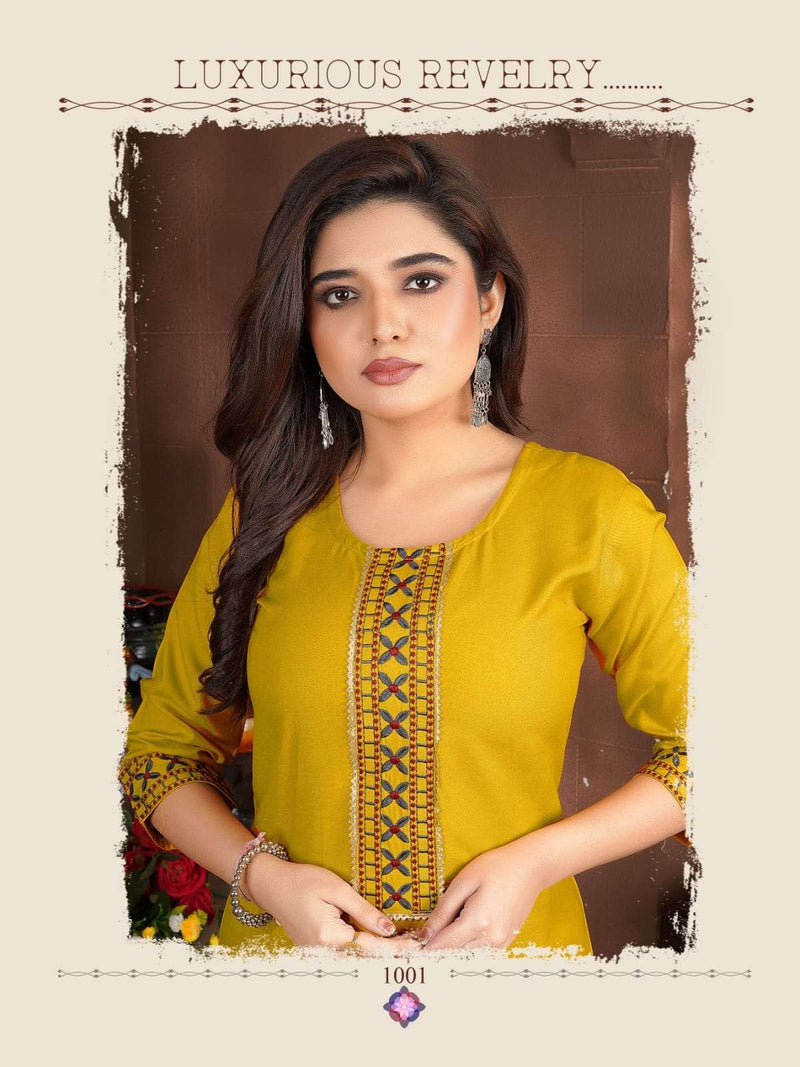Kitni Rang Rasiya Vol 3 Heavy Rayon Embroidery Work Casual Wear Salwar Kameez