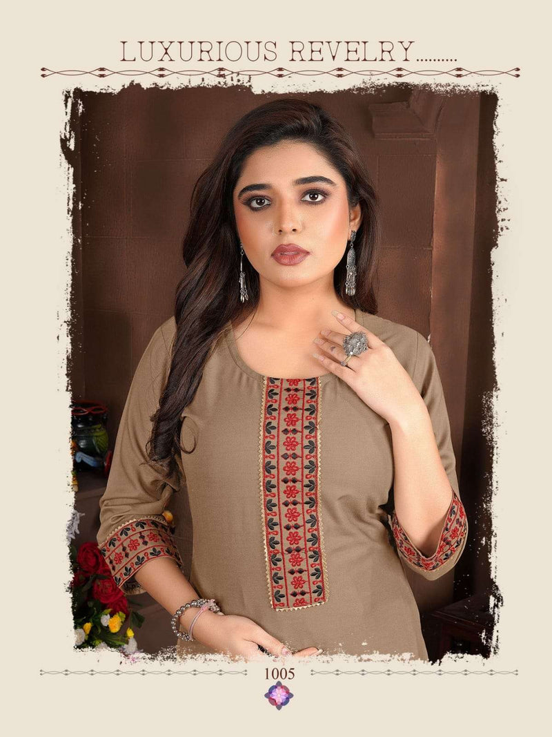 Kitni Rang Rasiya Vol 3 Heavy Rayon Embroidery Work Casual Wear Salwar Kameez