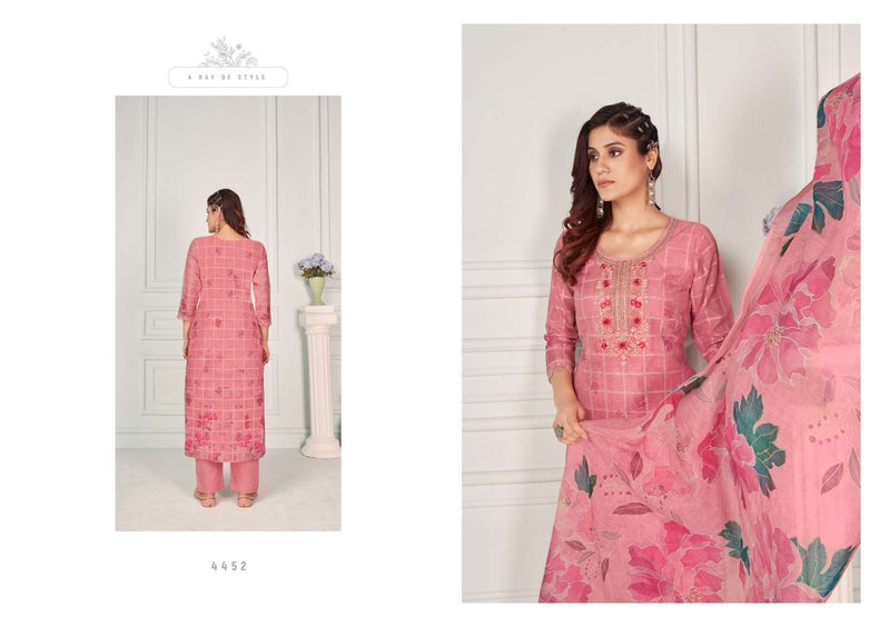 Rangoon Present Aarzoo Adorable Digital Print Neck Embroidered Work Kurti With Pant And Dupatta