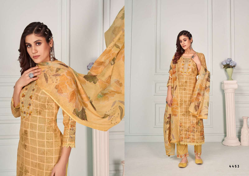Rangoon Present Aarzoo Adorable Digital Print Neck Embroidered Work Kurti With Pant And Dupatta