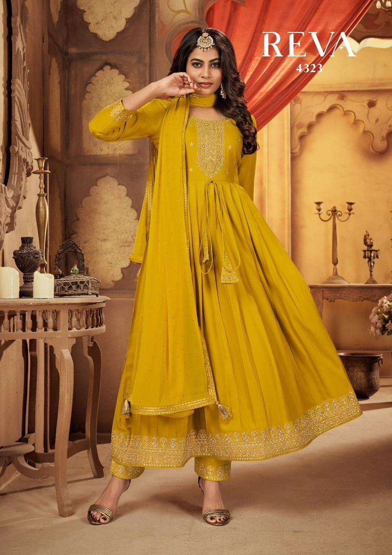 Rangoon Present Reva Readymade Traditional Anarkali Style Salwar Kameez