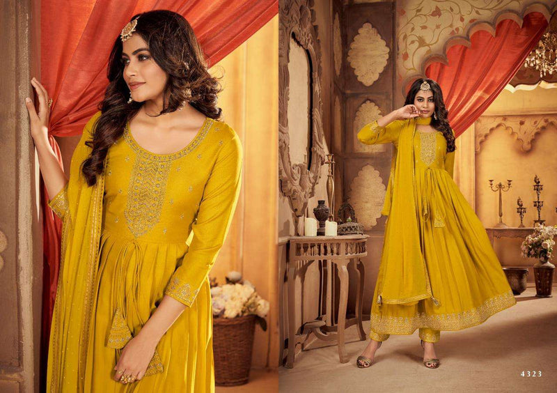 Rangoon Present Reva Readymade Traditional Anarkali Style Salwar Kameez