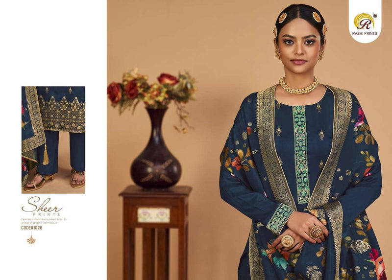 Rashi Print Present Aaina Designer Function Wear Salwar Kameez Material