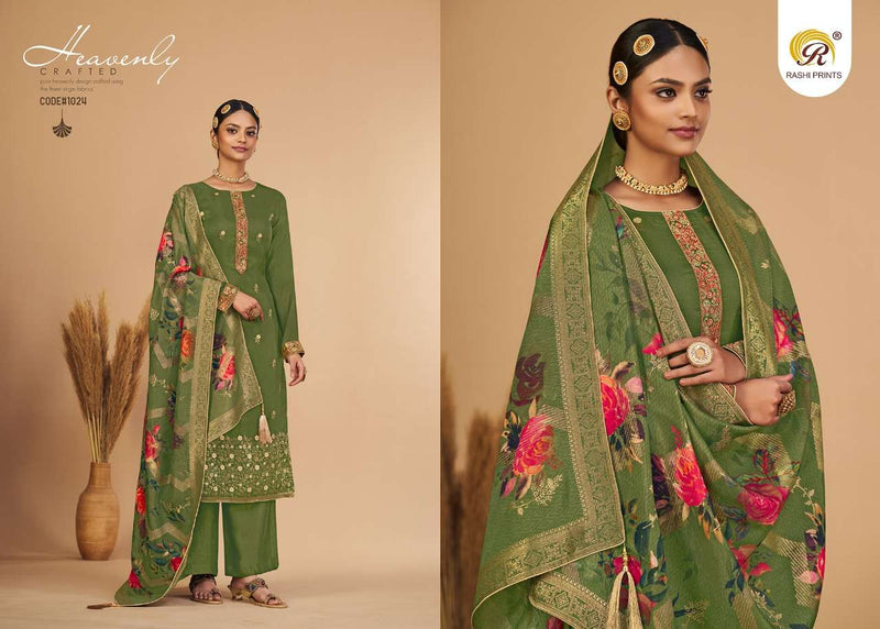 Rashi Print Present Aaina Designer Function Wear Salwar Kameez Material