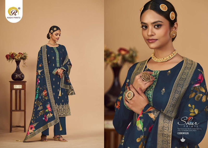 Rashi Print Present Aaina Designer Function Wear Salwar Kameez Material
