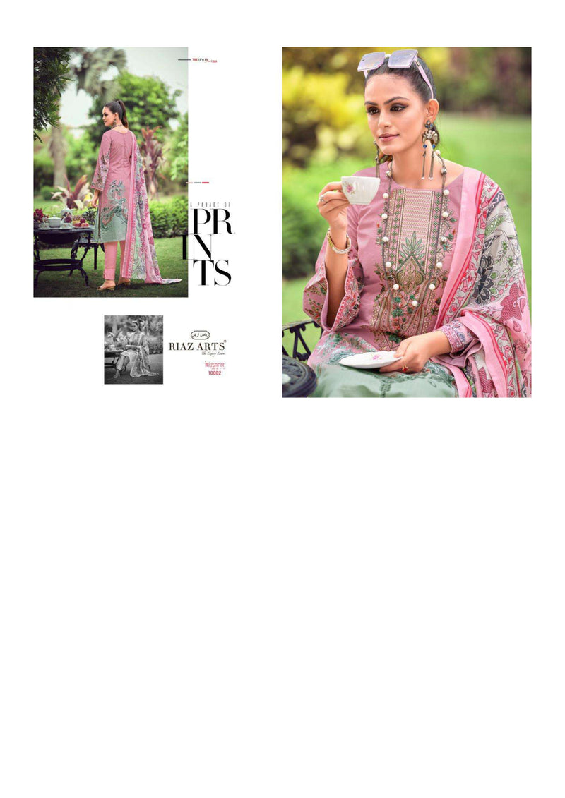 Riaz Arts Musafir Vol 10 Lawn Karachi Camric Digital Print Salwar Kameez