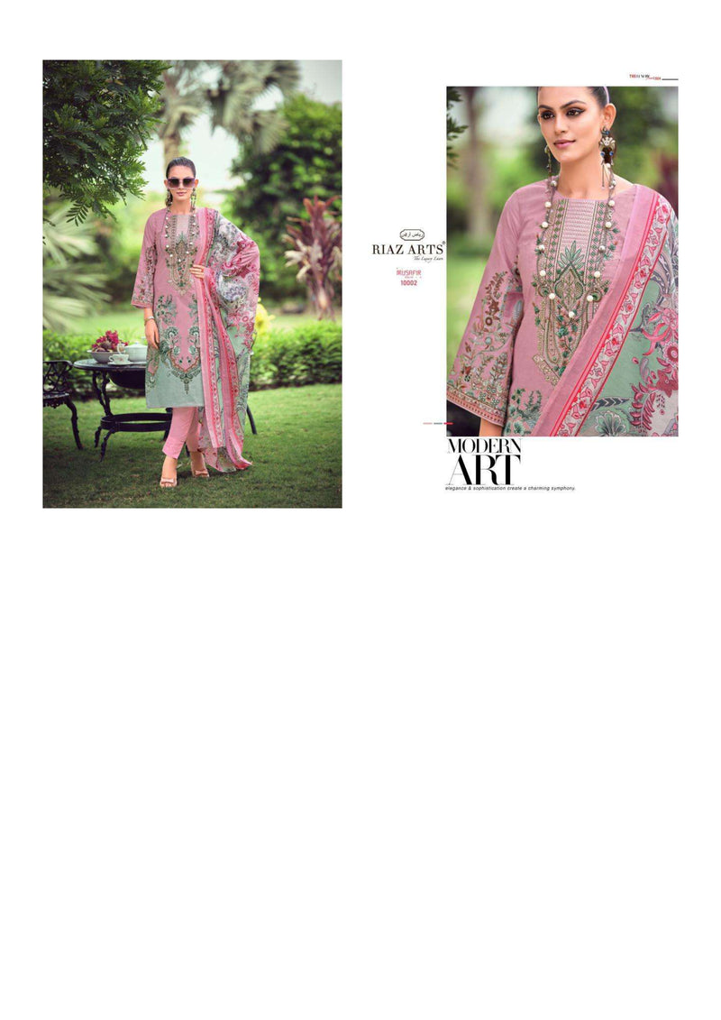 Riaz Arts Musafir Vol 10 Lawn Karachi Camric Digital Print Salwar Kameez
