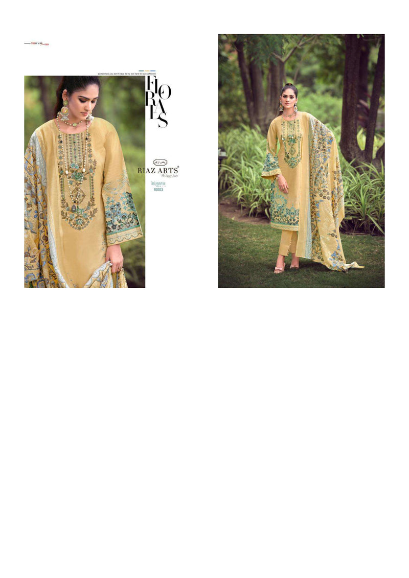 Riaz Arts Musafir Vol 10 Lawn Karachi Camric Digital Print Salwar Kameez
