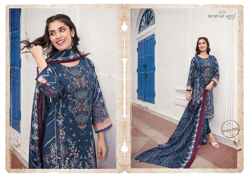 Riaz Arts Musafir Vol 5 Lawn Cotton Camric Digital  Print With Heavy Pakistani Neck Embroidery Salwar Kameez