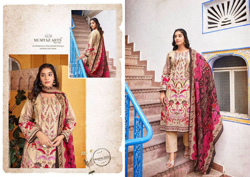 Riaz Arts Musafir Vol 5 Lawn Cotton Camric Digital  Print With Heavy Pakistani Neck Embroidery Salwar Kameez