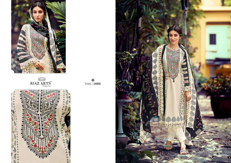 Riaz Arts The Artist Vol 3 Lawn Cotton Digital Print Salwar Suit For Daily Wear
