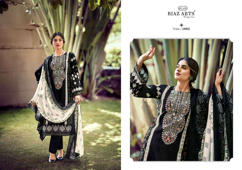 Riaz Arts The Artist Vol 3 Lawn Cotton Digital Print Salwar Suit For Daily Wear