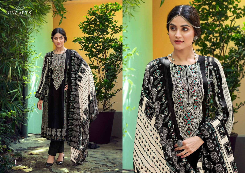 Riaz Arts The Artist Vol 3 Lawn Cotton Digital Print Salwar Suit For Daily Wear