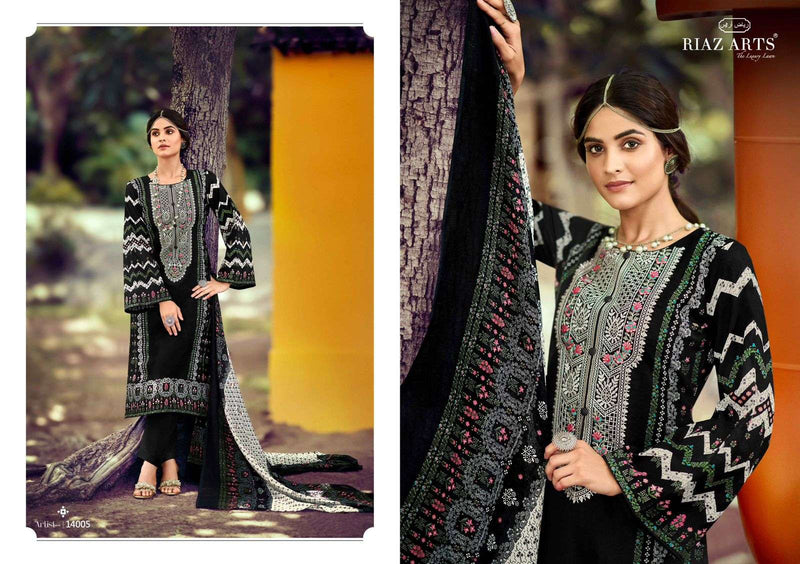 Riaz Arts The Artist Vol 3 Lawn Cotton Digital Print Salwar Suit For Daily Wear