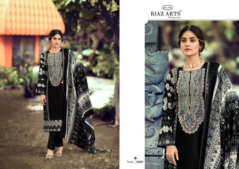 Riaz Arts The Artist Vol 3 Lawn Cotton Digital Print Salwar Suit For Daily Wear