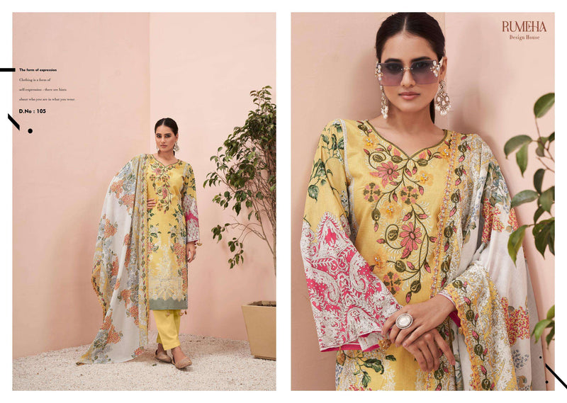 Rumeha Design House Dilkash Vol 1 Cotton Digital Print Designer Salwar Suit