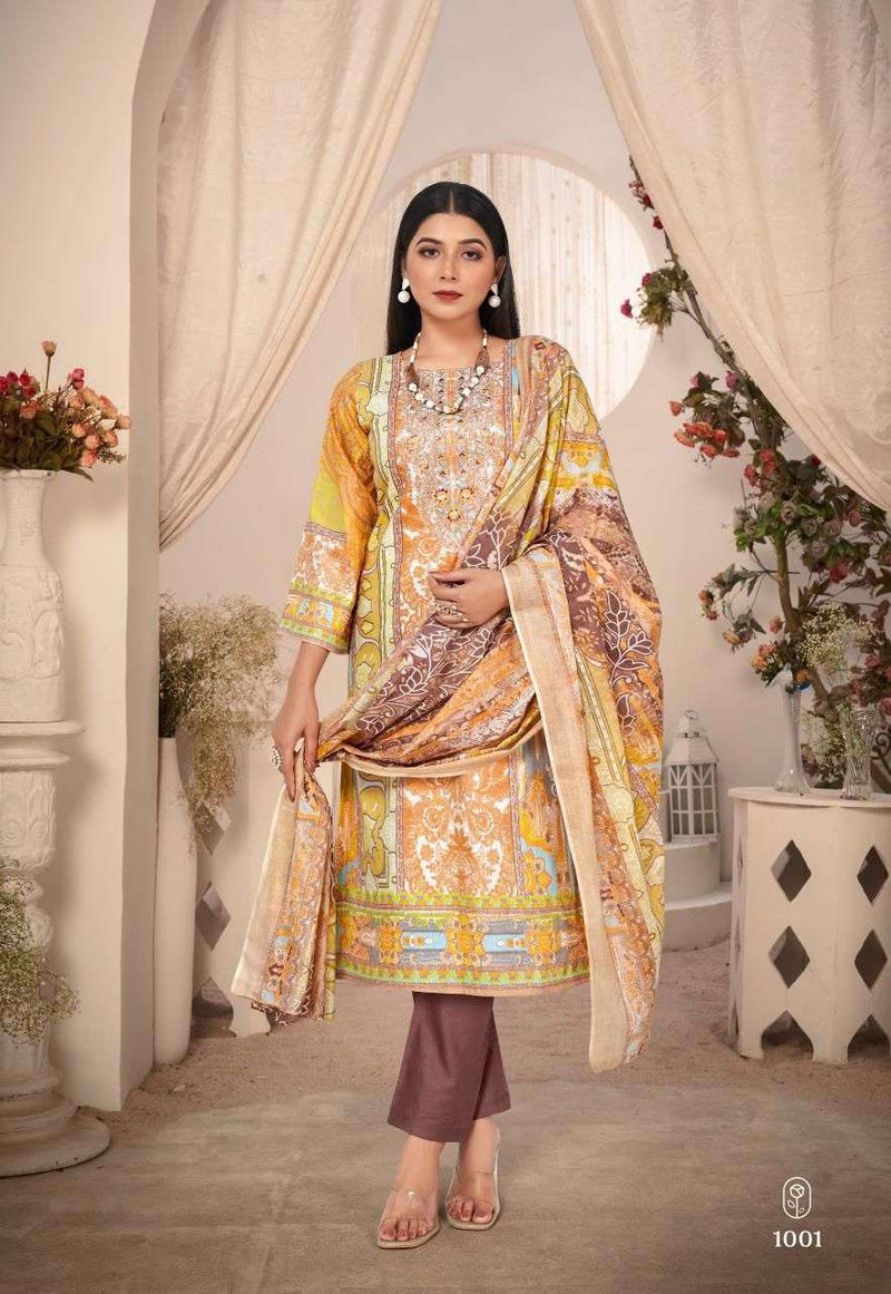 Saanvi Trends Naira Vol 1 Lawn Cotton Printed Daily Wear Salwar Suit