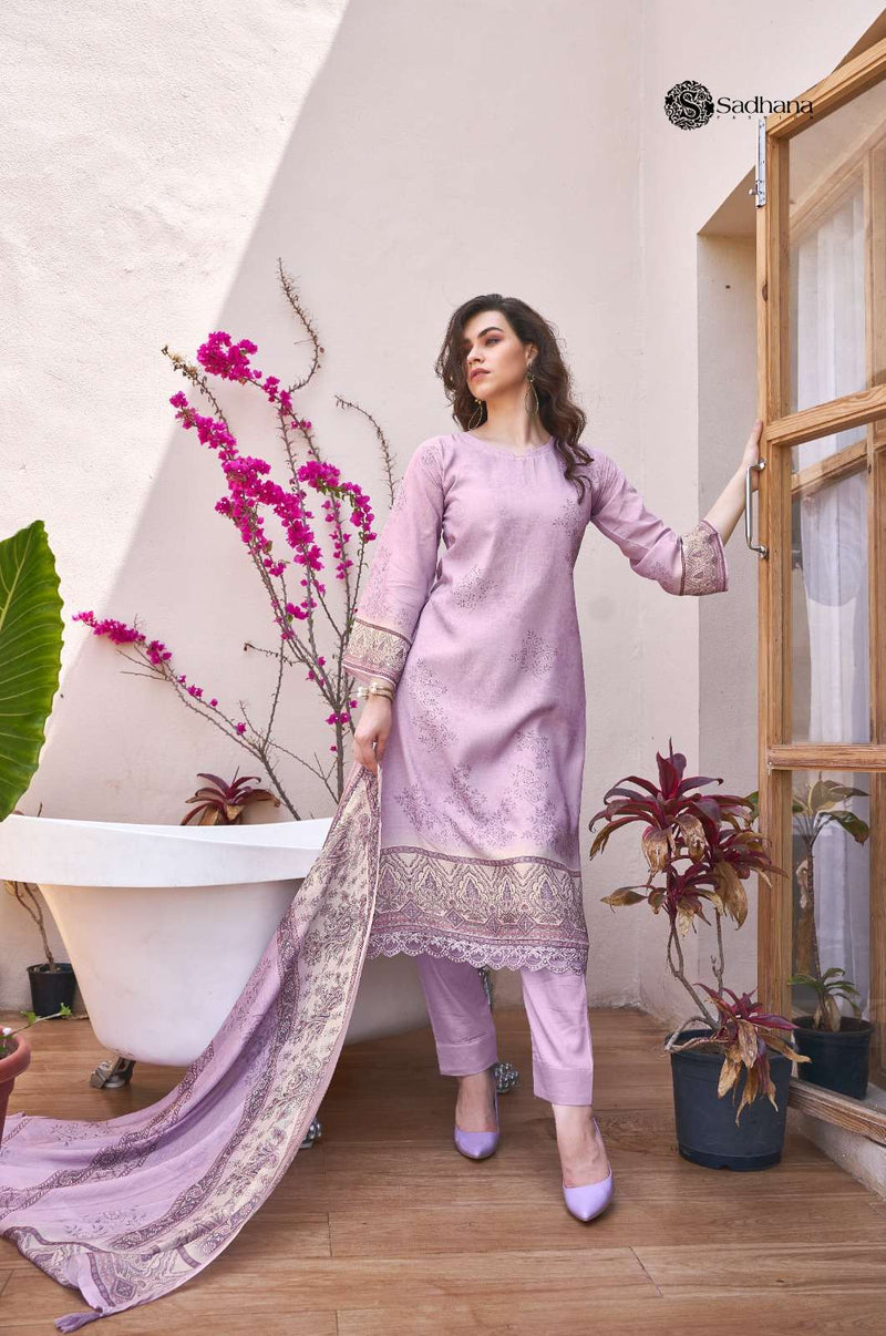Sadhana Fashion The Secret Garden Muslin Silk Digital Print Designer Salwar Kameez