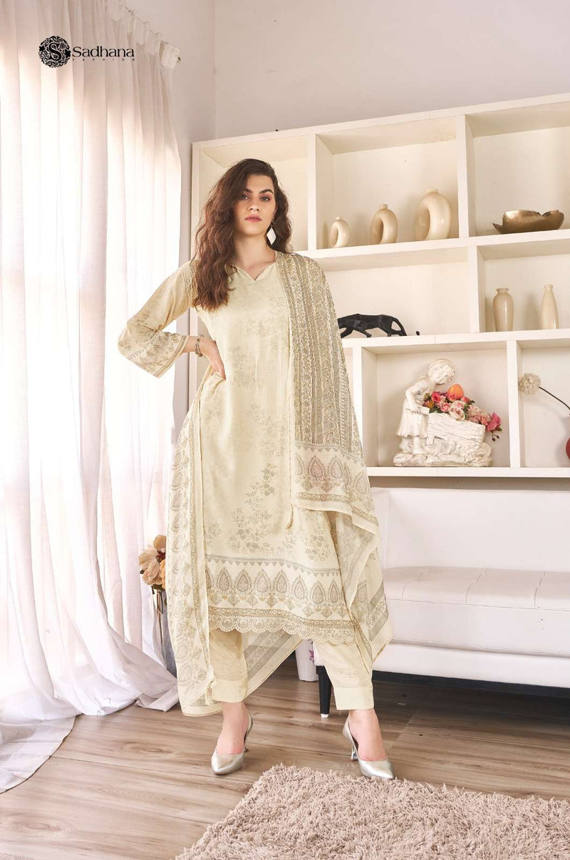 Sadhana Fashion The Secret Garden Muslin Silk Digital Print Designer Salwar Kameez