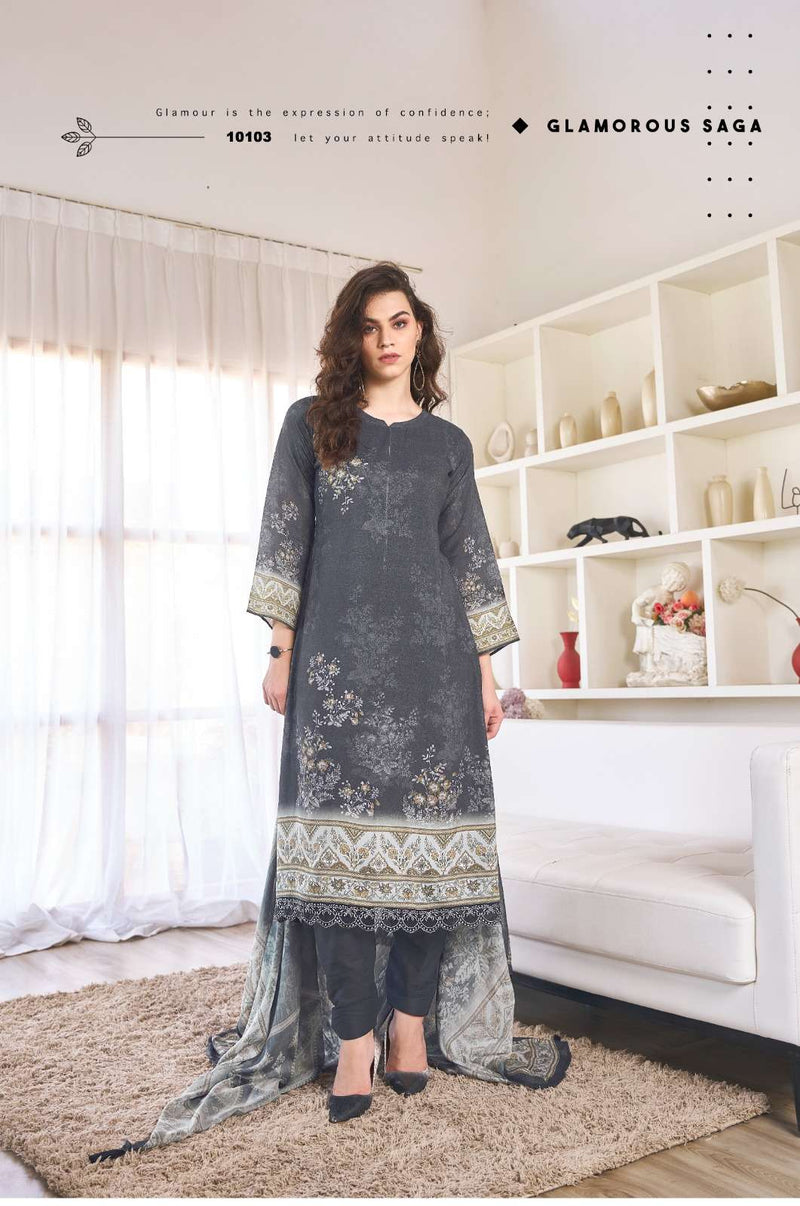 Sadhana Fashion The Secret Garden Muslin Silk Digital Print Designer Salwar Kameez