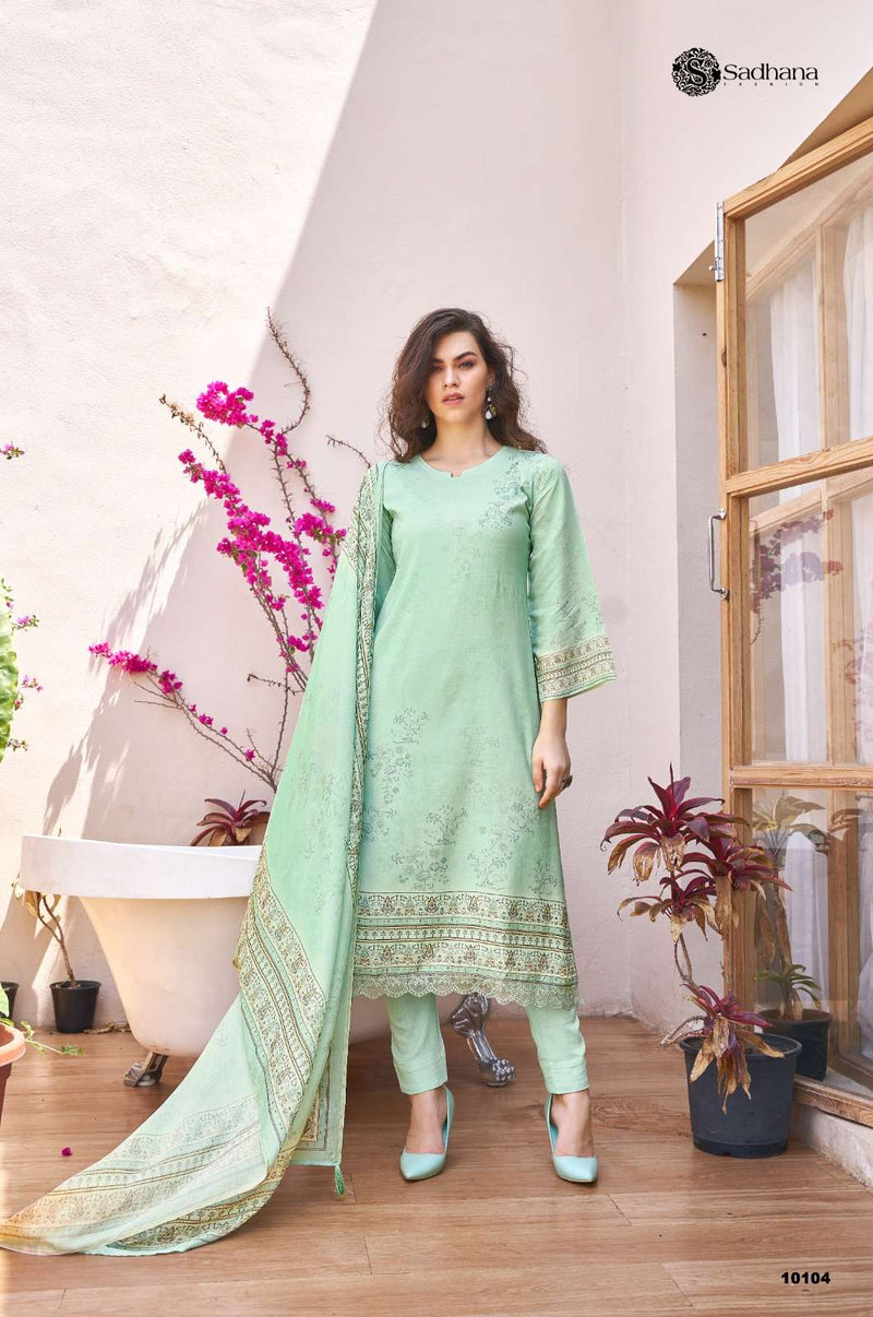 Sadhana Fashion The Secret Garden Muslin Silk Digital Print Designer Salwar Kameez