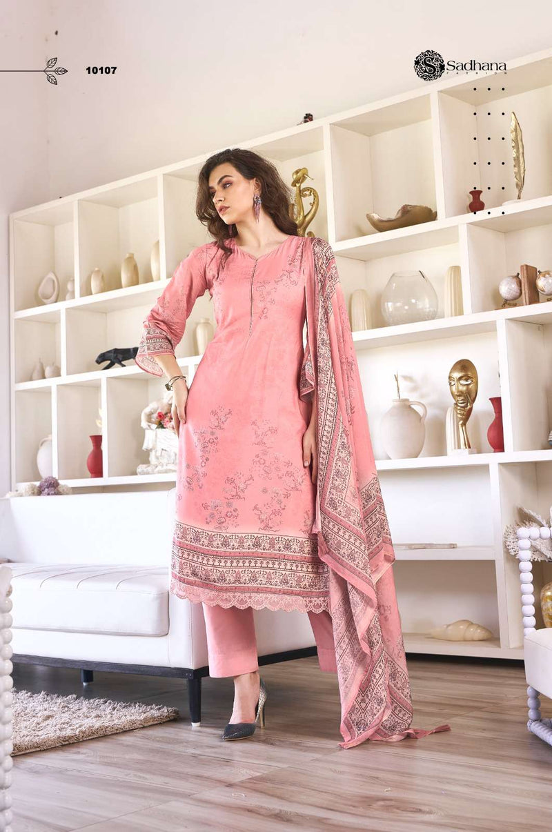 Sadhana Fashion The Secret Garden Muslin Silk Digital Print Designer Salwar Kameez