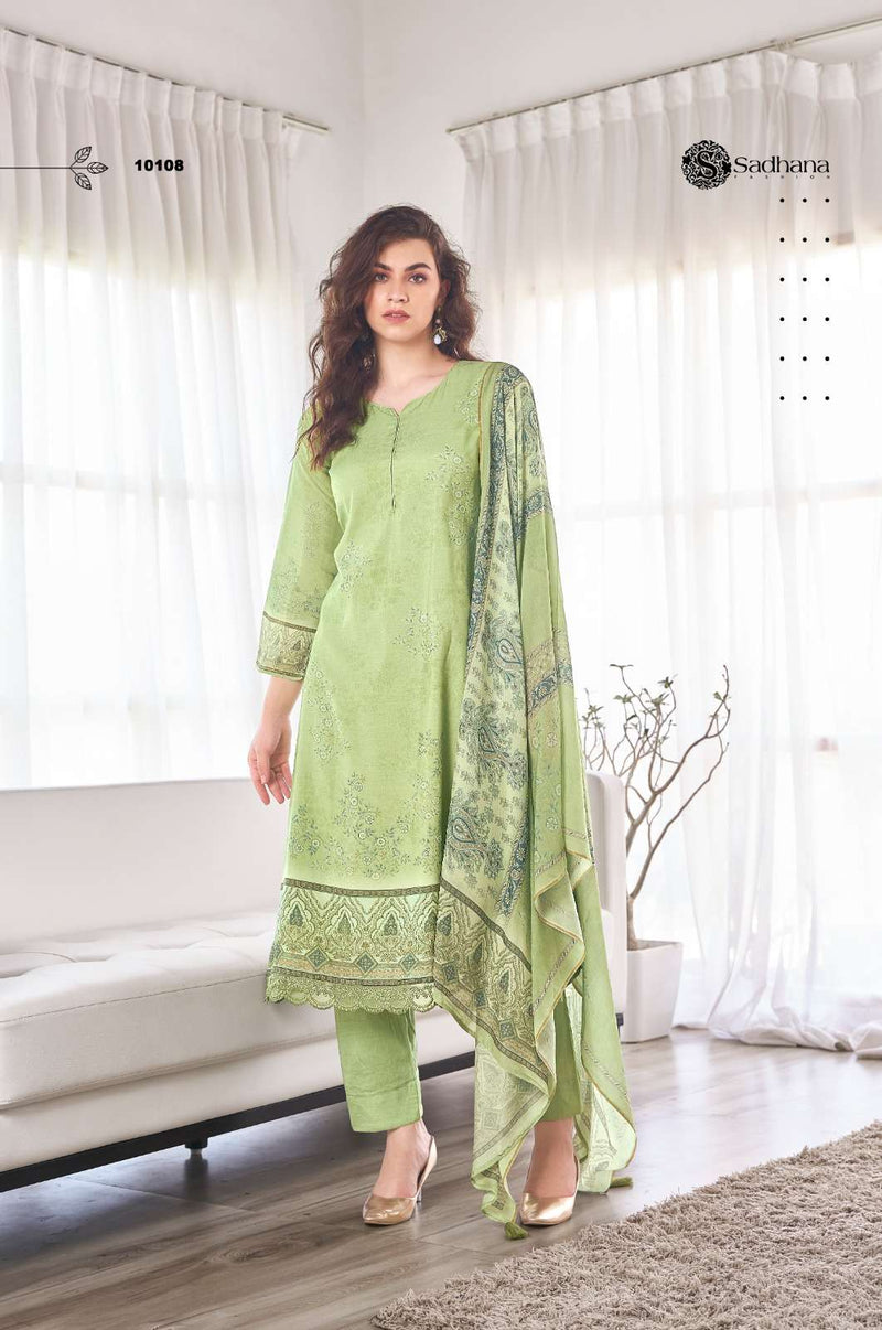 Sadhana Fashion The Secret Garden Muslin Silk Digital Print Designer Salwar Kameez