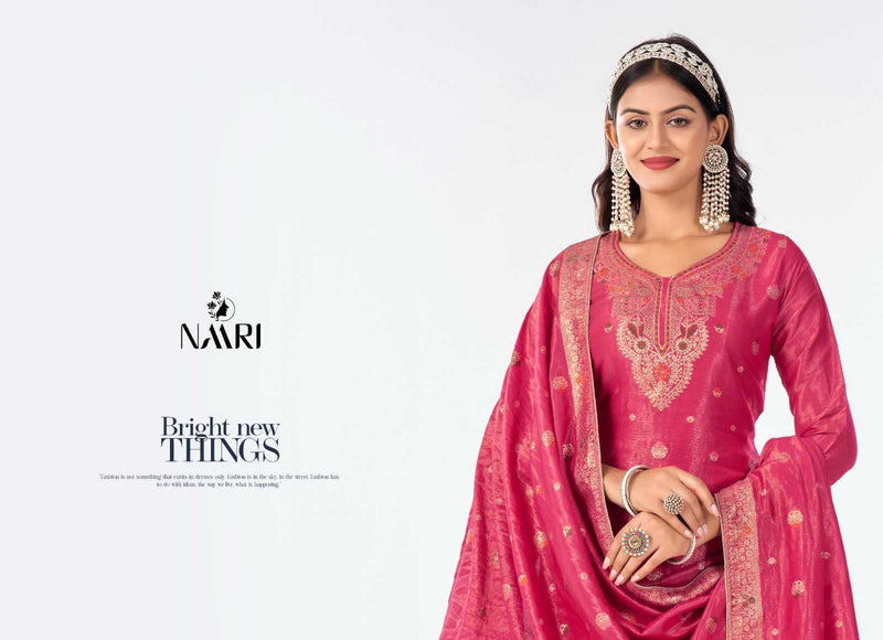 Naari Saira Simmer Jacquard Siroski Work Designer Suit