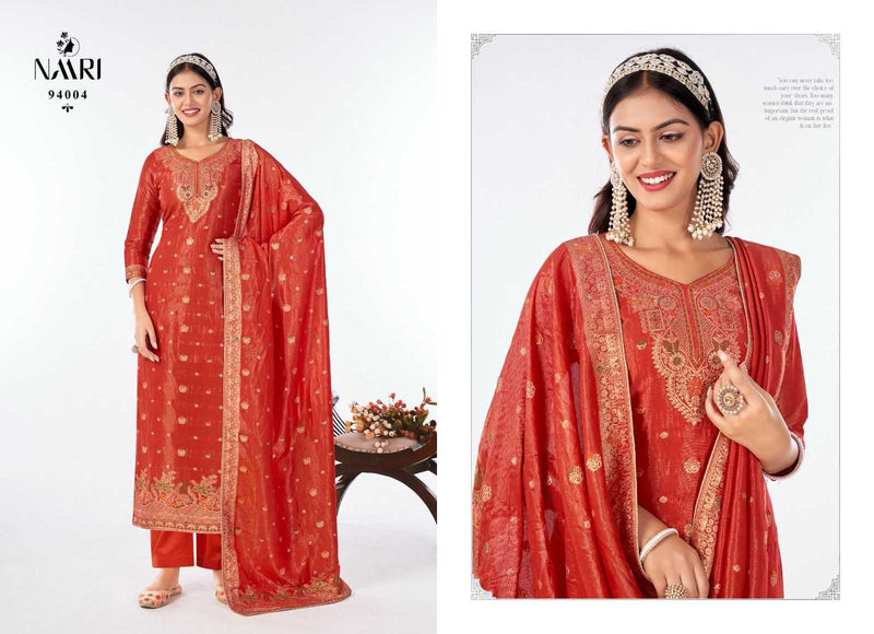 Naari Saira Simmer Jacquard Siroski Work Designer Suit