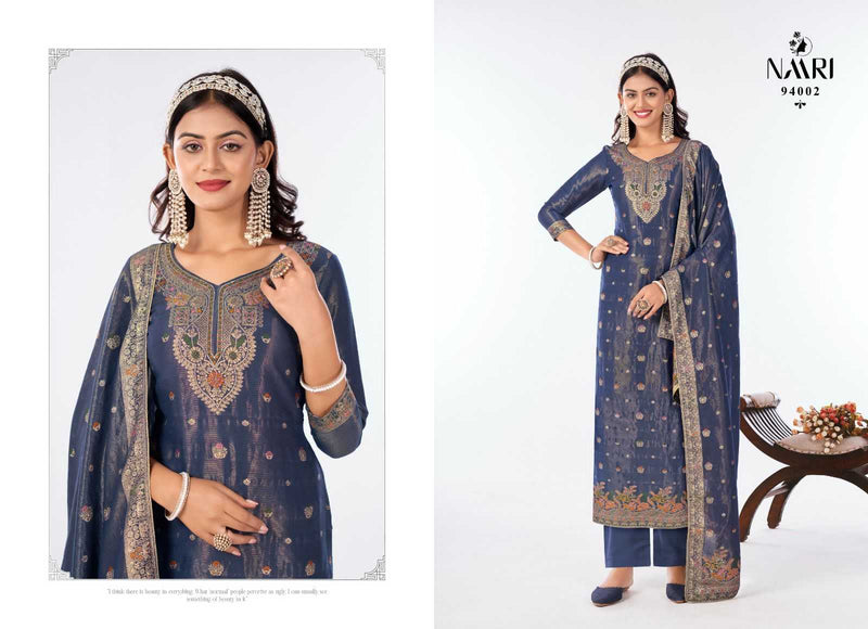 Naari Saira Simmer Jacquard Siroski Work Designer Suit