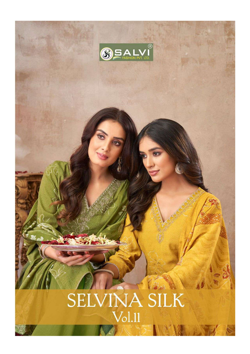 Supriya Fashion Selvina Silk Vol 11 Modal Foil Print Festival Wear Salwar Suit