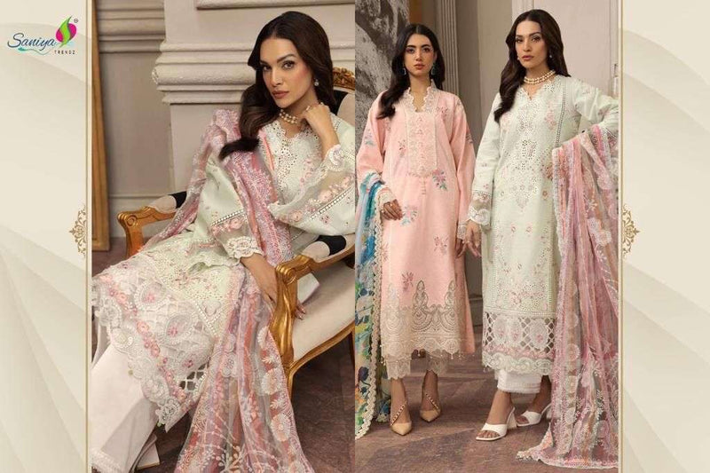 Saniya Trendz Anaya Vol 1 Cambric Cotton With Embroidery Suit Collection